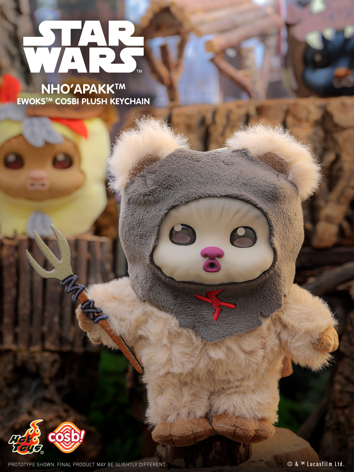 [Pre-Order] PPLU114N - Star Wars - Ewok Cosbi Plush Keychain Collection Series 2 - ActionCity