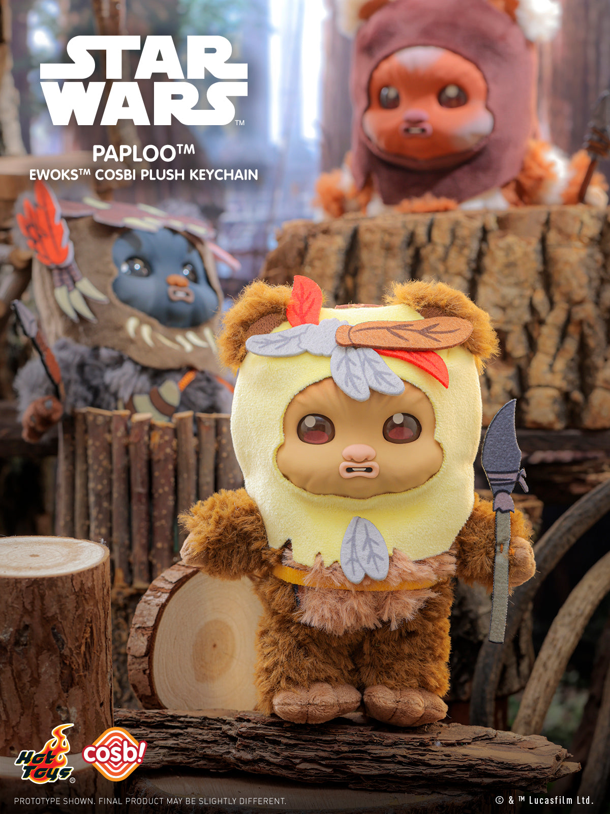 [Pre-Order] PPLU114N - Star Wars - Ewok Cosbi Plush Keychain Collection Series 2 - ActionCity