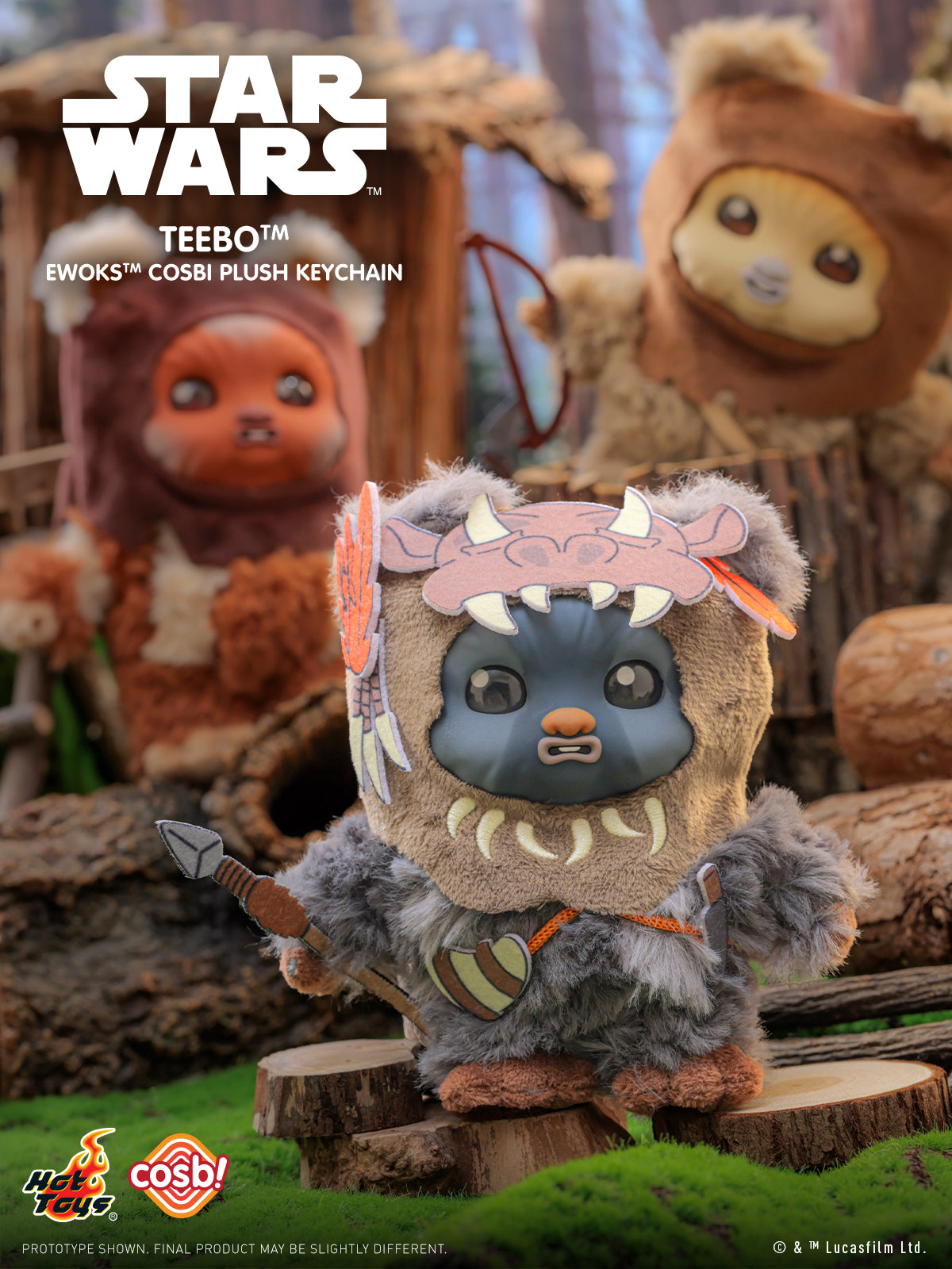 [Pre-Order] PPLU114N - Star Wars - Ewok Cosbi Plush Keychain Collection Series 2 - ActionCity