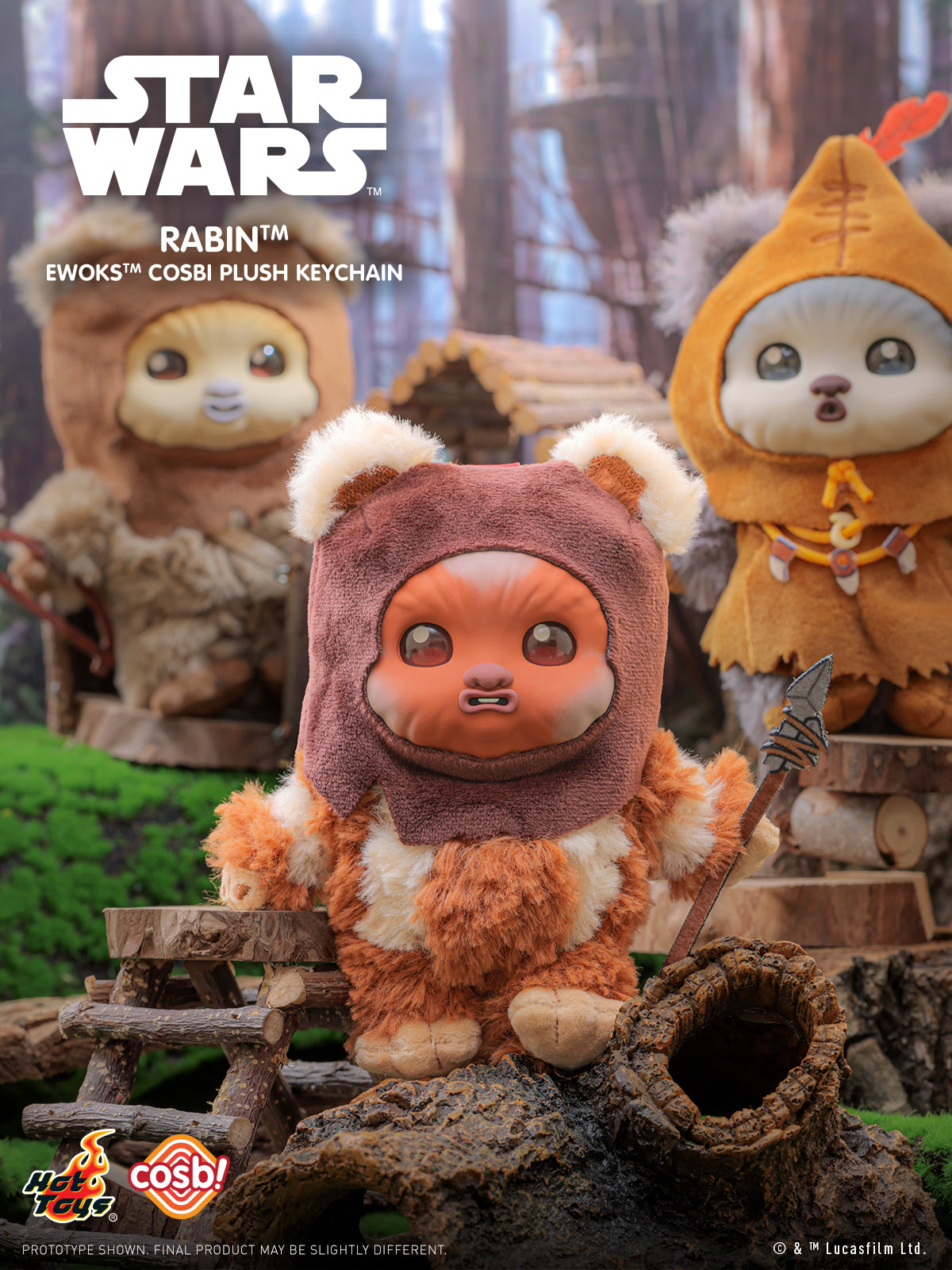 [Pre-Order] PPLU114N - Star Wars - Ewok Cosbi Plush Keychain Collection Series 2 - ActionCity