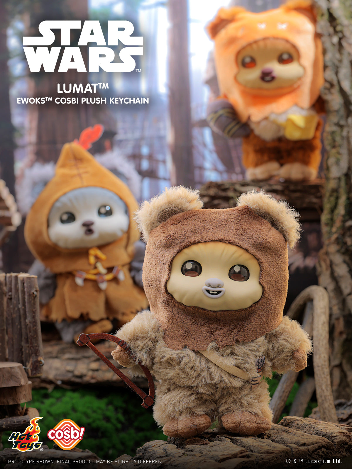 [Pre-Order] PPLU114N - Star Wars - Ewok Cosbi Plush Keychain Collection Series 2 - ActionCity
