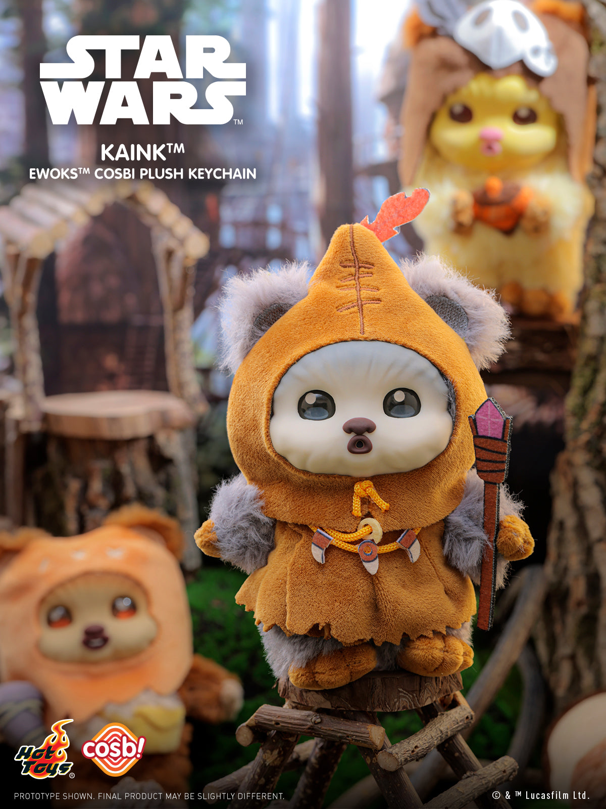 [Pre-Order] PPLU114N - Star Wars - Ewok Cosbi Plush Keychain Collection Series 2 - ActionCity