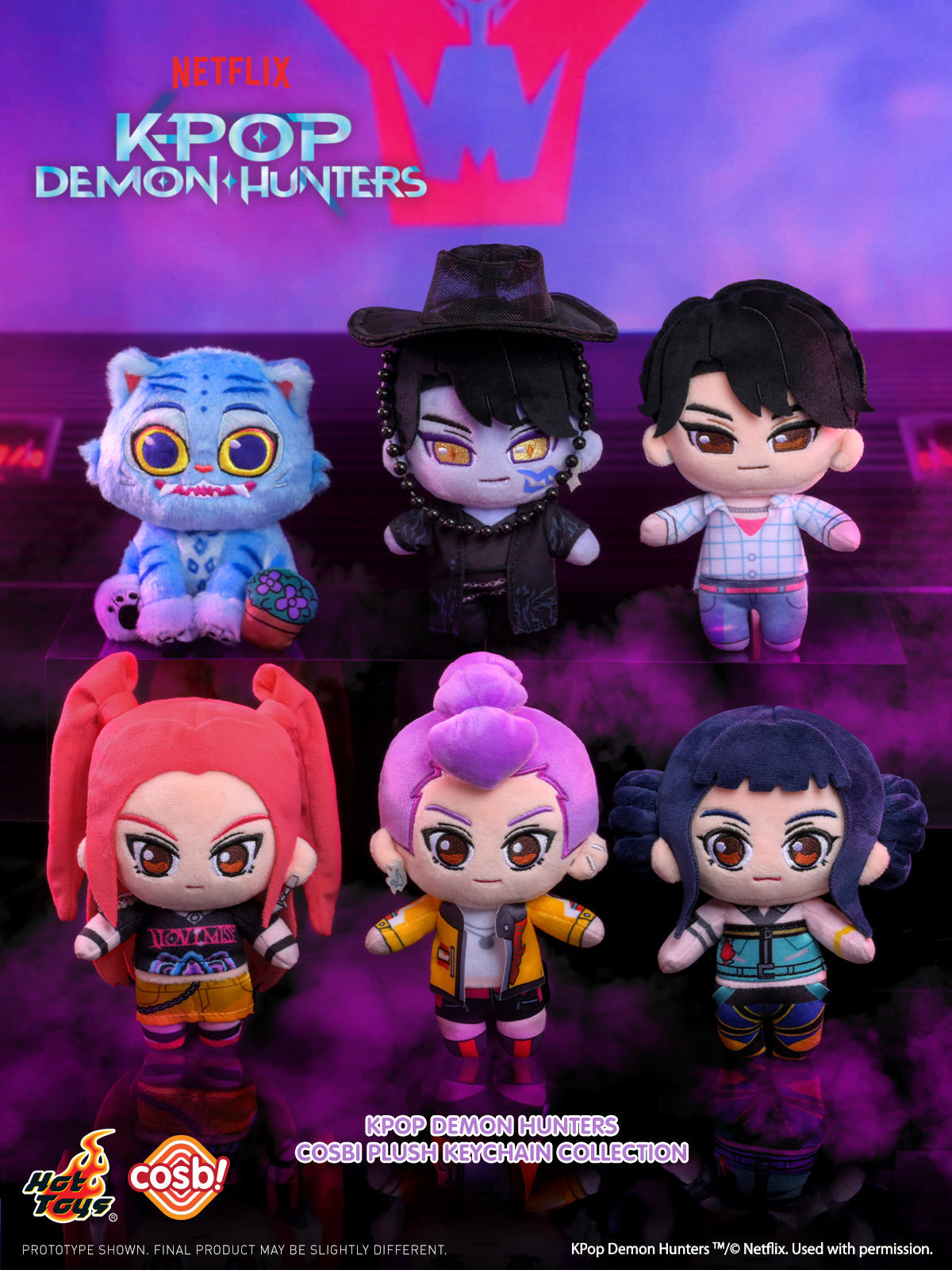 [Pre-Order] PPLU122N - KPop Demon Hunters - KPop Demon Hunters Cosbi Plush Keychain Collection - ActionCity
