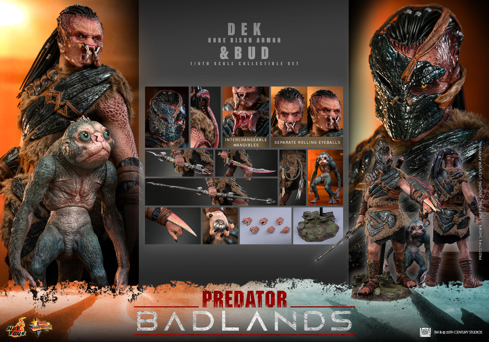 Pre-Order] MMS873 – Predator: Badlands - 1/6th scale Dek (Bone