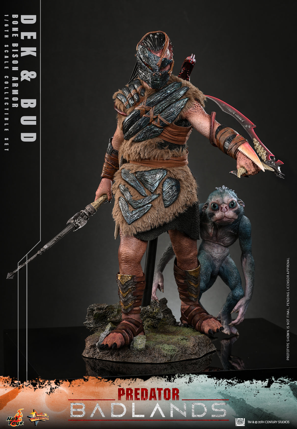 Badlands 英語1枚 Pre-Order] MMS873 – Predator: Badlands - 1/6th scale Dek (Bone