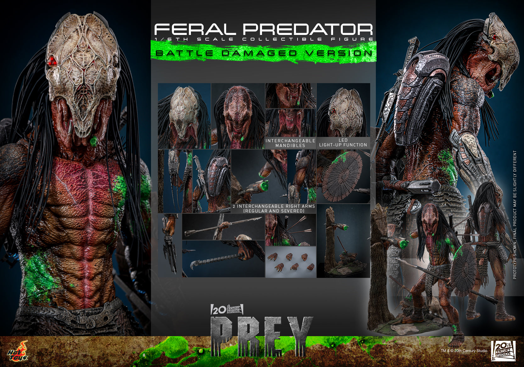 [Pre-Order] TMS173 – Prey - 1/6th scale Feral Predator (Battle Damaged Version) Collectible Figure