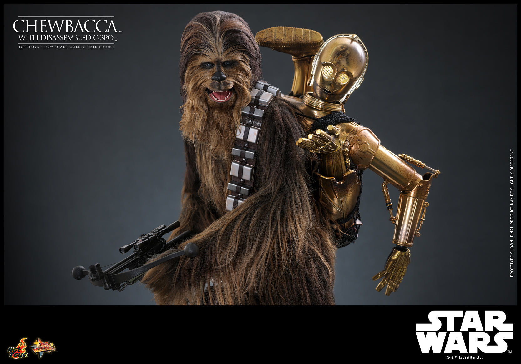 MMS766 - Star Wars: Episode V The Empire Strikes Back - 1/6th scale Chewbacca with Disassembled C-3PO Collectible Figure - ActionCity