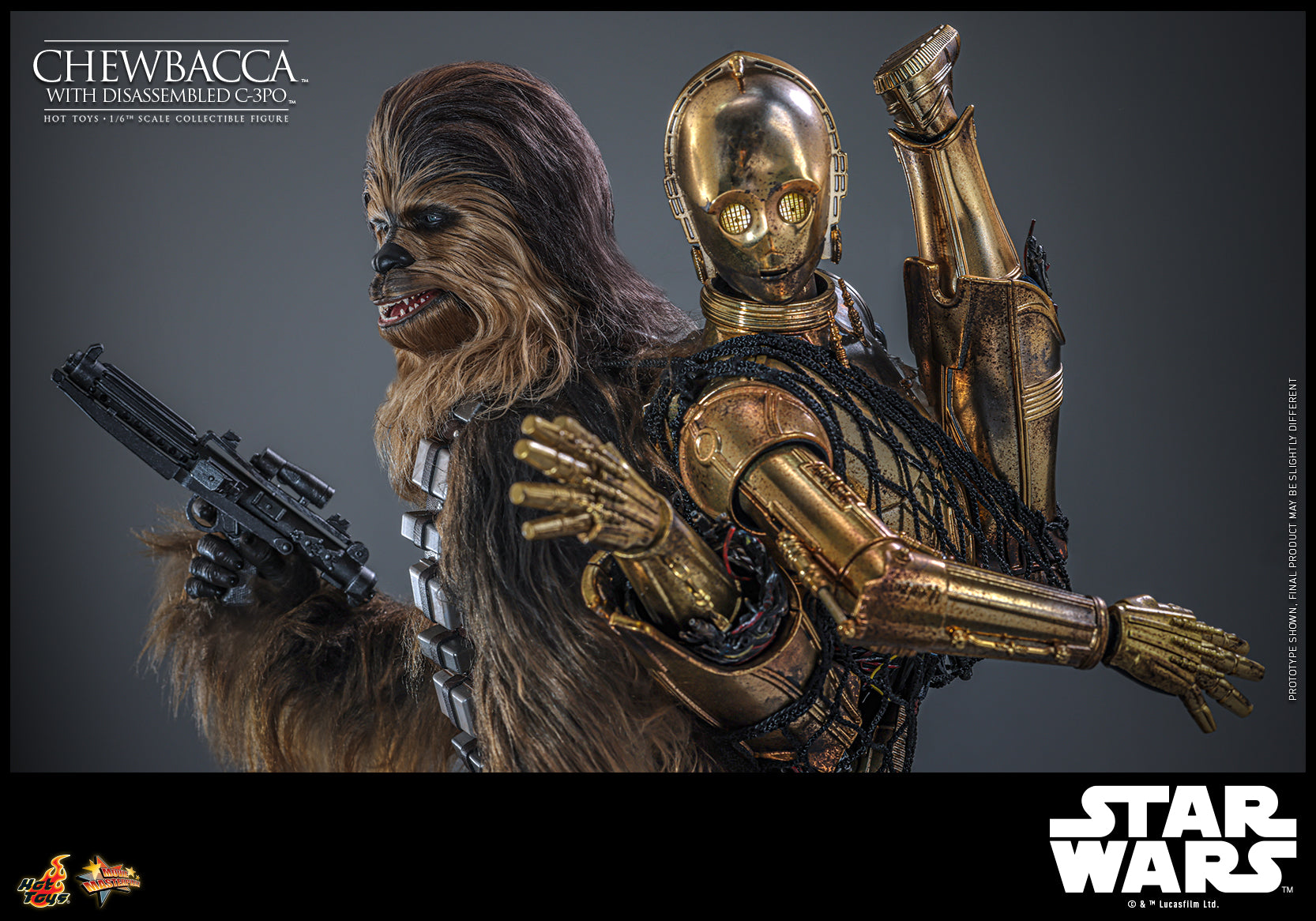 MMS766 - Star Wars: Episode V The Empire Strikes Back - 1/6th scale Chewbacca with Disassembled C-3PO Collectible Figure - ActionCity