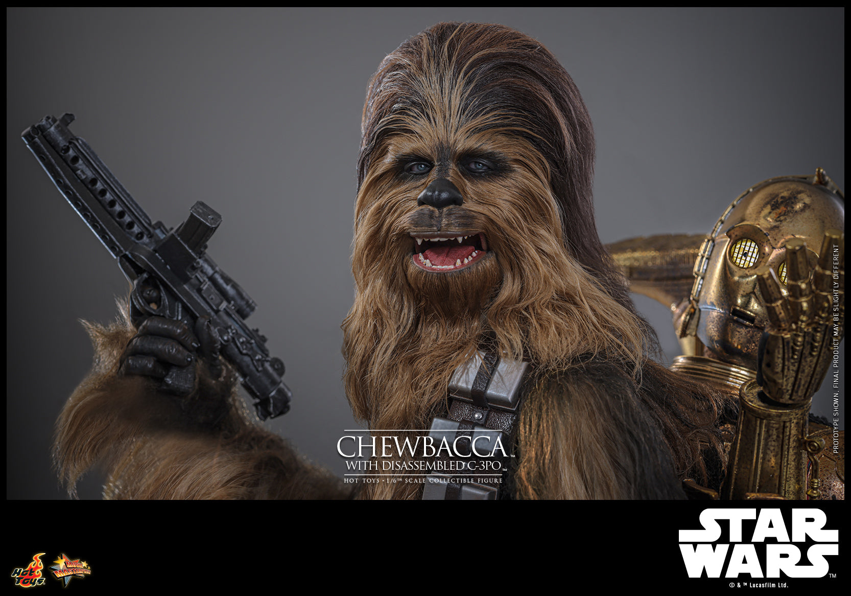 MMS766 - Star Wars: Episode V The Empire Strikes Back - 1/6th scale Chewbacca with Disassembled C-3PO Collectible Figure - ActionCity