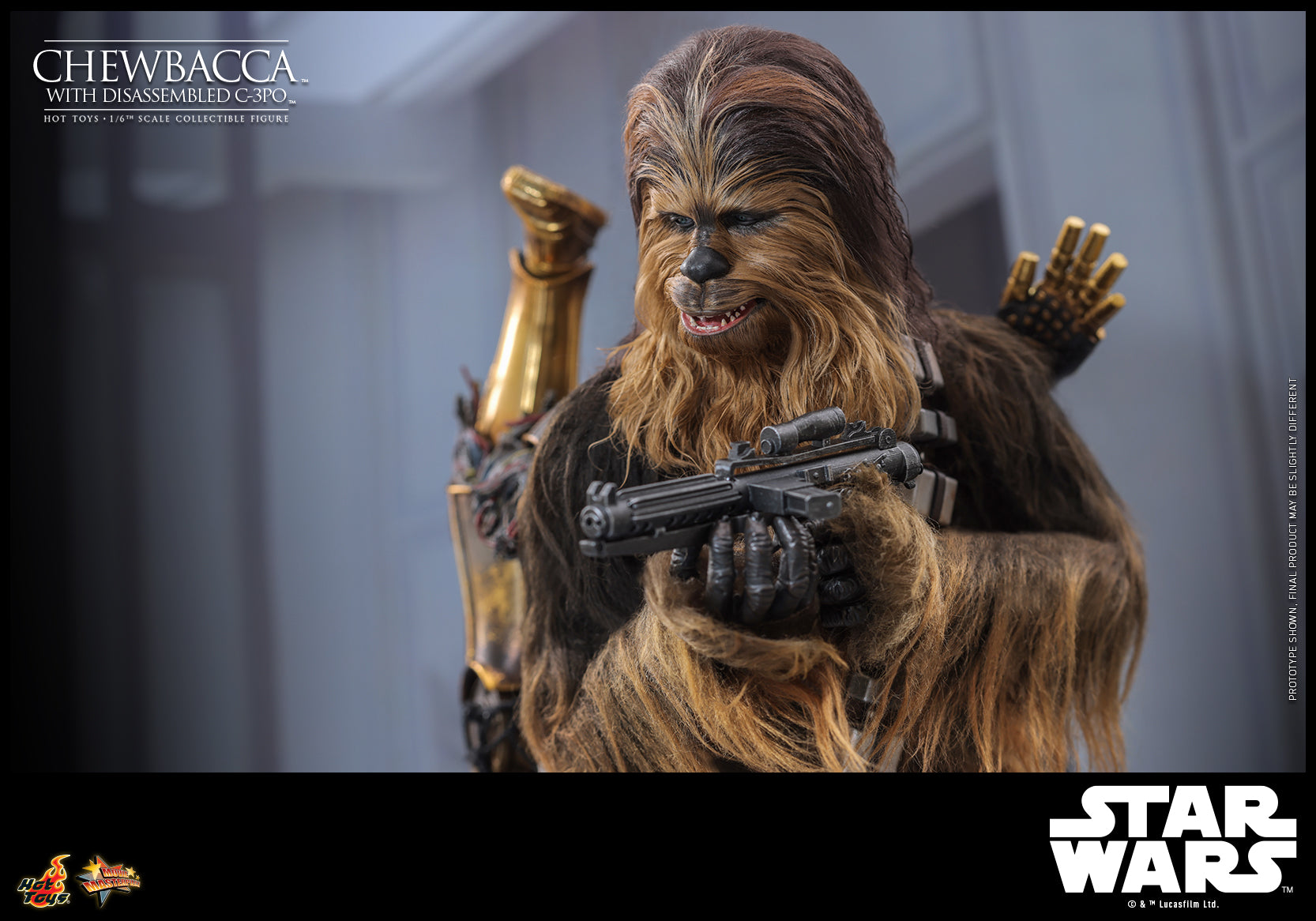 MMS766 - Star Wars: Episode V The Empire Strikes Back - 1/6th scale Chewbacca with Disassembled C-3PO Collectible Figure - ActionCity