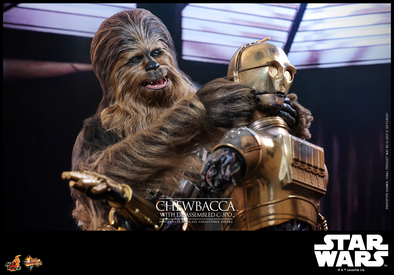 MMS766 - Star Wars: Episode V The Empire Strikes Back - 1/6th scale Chewbacca with Disassembled C-3PO Collectible Figure - ActionCity
