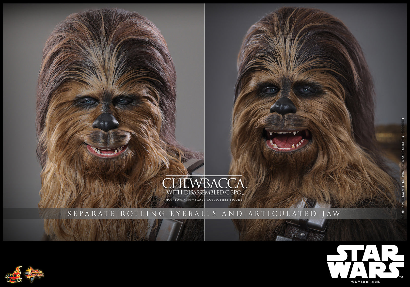 MMS766 - Star Wars: Episode V The Empire Strikes Back - 1/6th scale Chewbacca with Disassembled C-3PO Collectible Figure - ActionCity