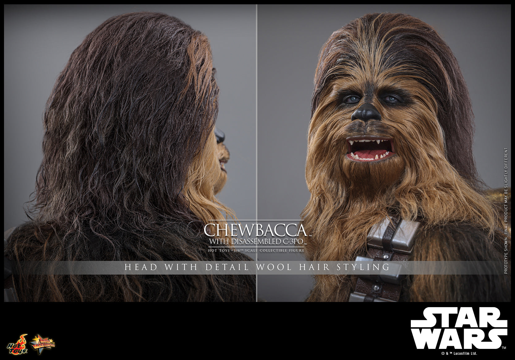 MMS766 - Star Wars: Episode V The Empire Strikes Back - 1/6th scale Chewbacca with Disassembled C-3PO Collectible Figure - ActionCity