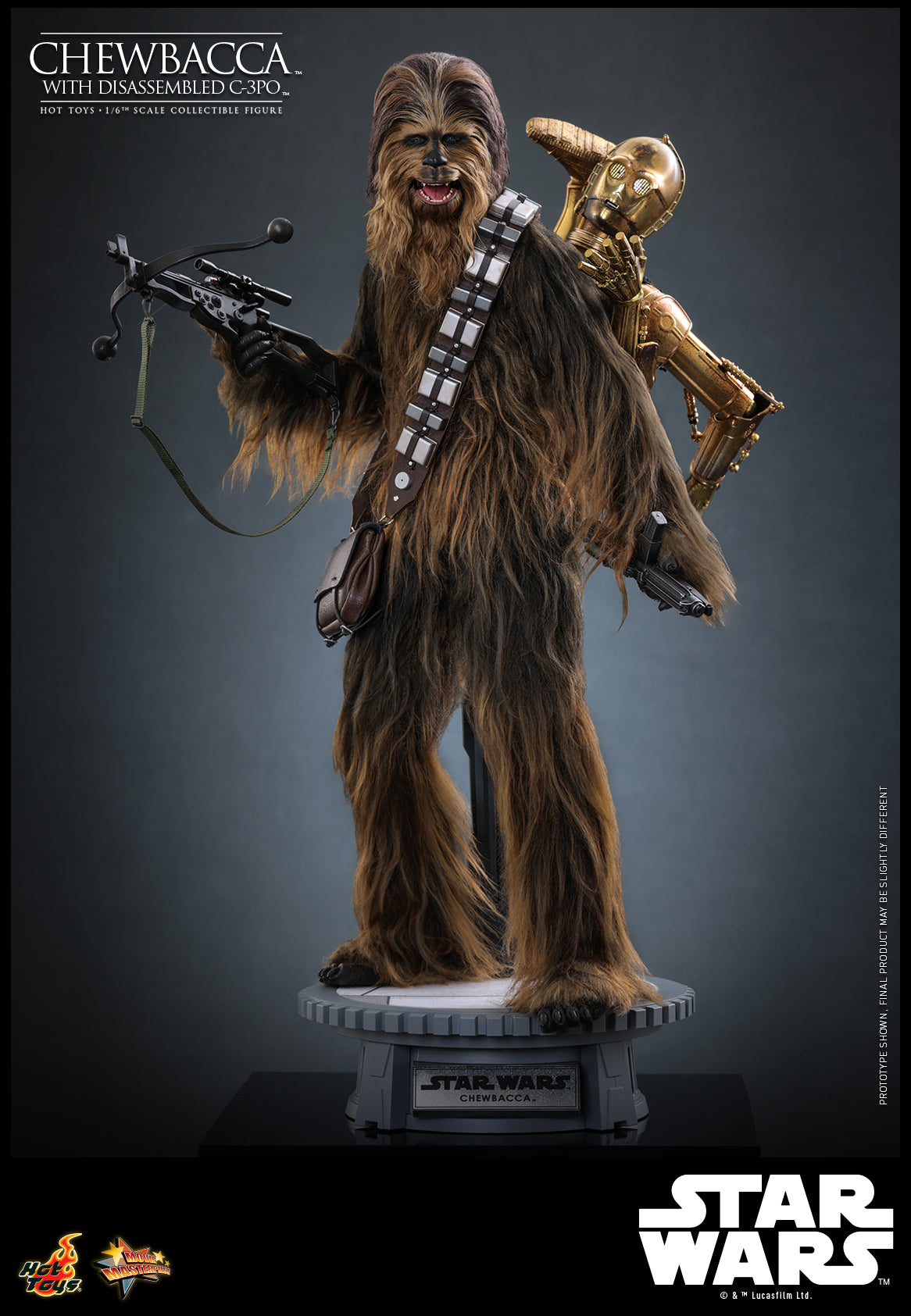 MMS766 - Star Wars: Episode V The Empire Strikes Back - 1/6th scale Chewbacca with Disassembled C-3PO Collectible Figure - ActionCity