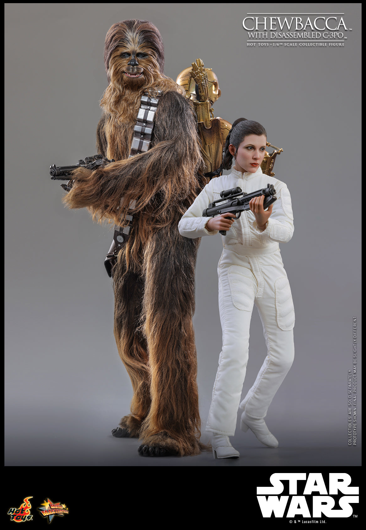 MMS766 - Star Wars: Episode V The Empire Strikes Back - 1/6th scale Chewbacca with Disassembled C-3PO Collectible Figure - ActionCity