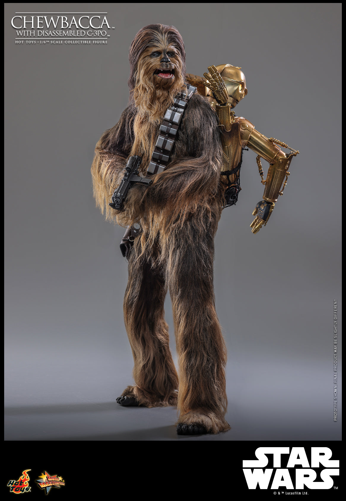 MMS766 - Star Wars: Episode V The Empire Strikes Back - 1/6th scale Chewbacca with Disassembled C-3PO Collectible Figure - ActionCity