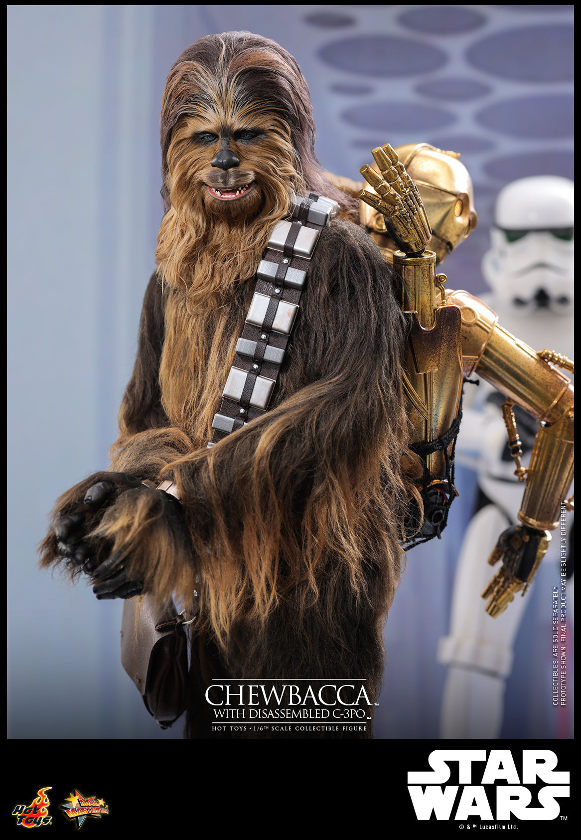 MMS766 - Star Wars: Episode V The Empire Strikes Back - 1/6th scale Chewbacca with Disassembled C-3PO Collectible Figure - ActionCity
