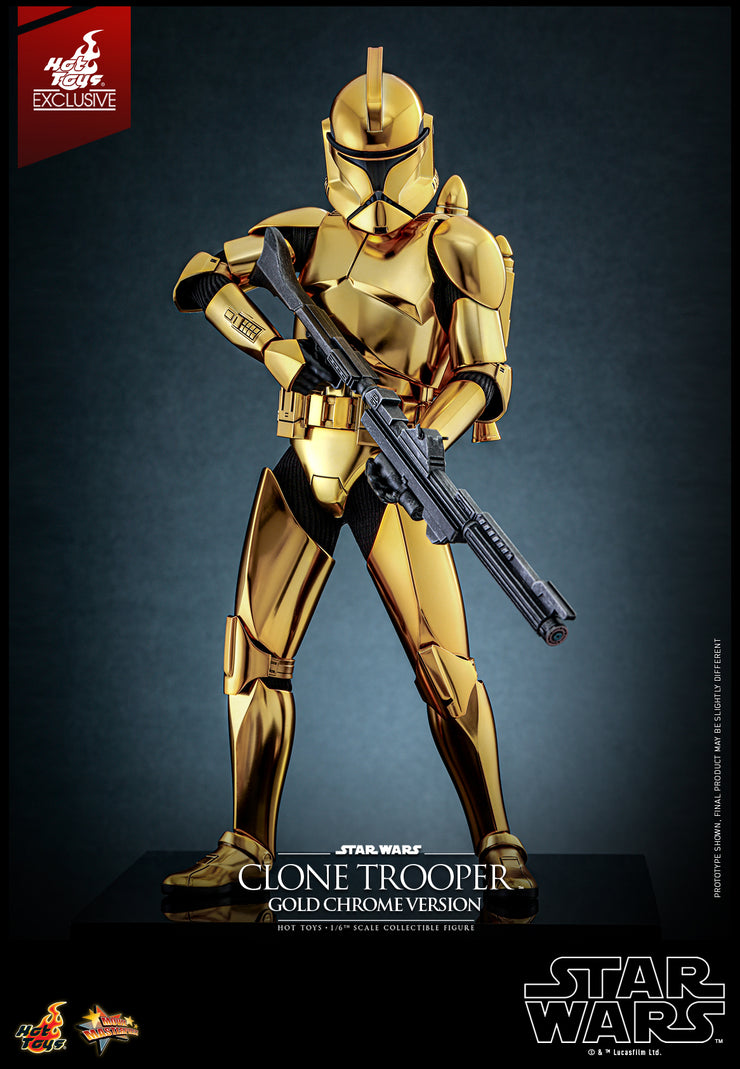 [Pre-Order] MMS735 - Star WarsT - 1/6th scale Clone Trooper (Gold Chrome Version) Collectible Figure [Hot Toys Exclusive]