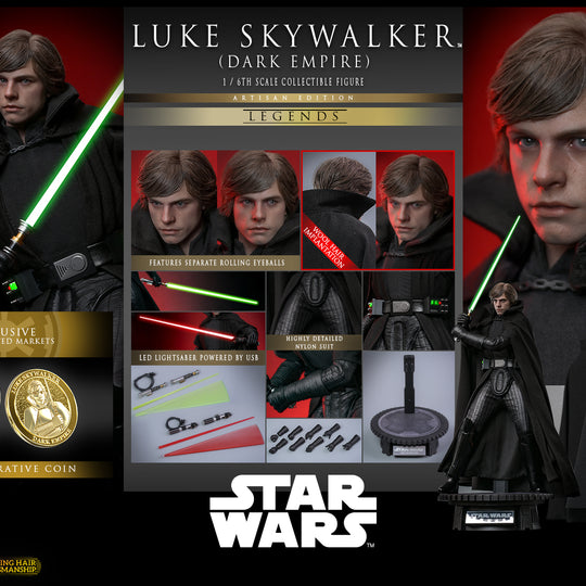 CMS020AE – Star Wars- 1/6th scale Luke Skywalker (Dark Empire) Collectible Figure (Artisan Edition) [Hot Toys Exclusive]