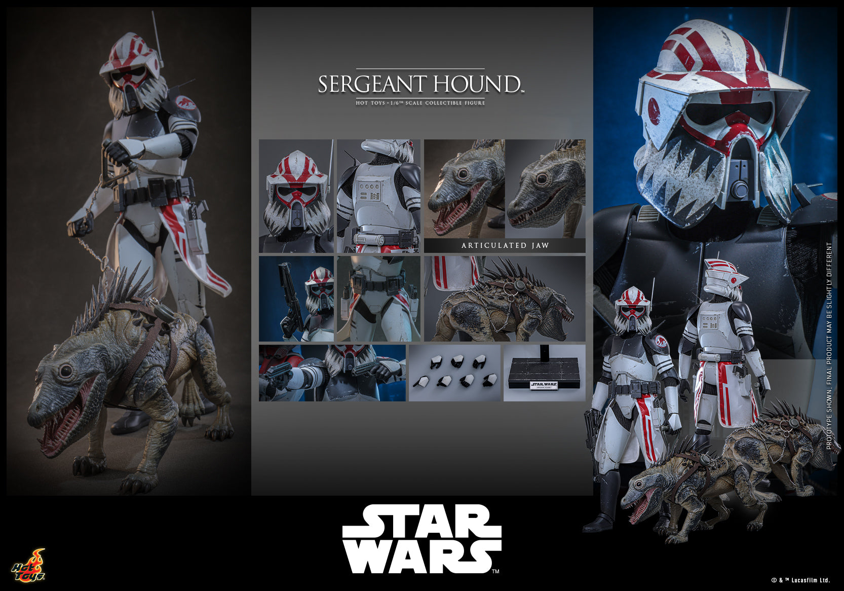 [Pre-Order] TMS167 - Star Wars: The Clone Wars - 1/6th scale Sergeant Hound Collectible Figure