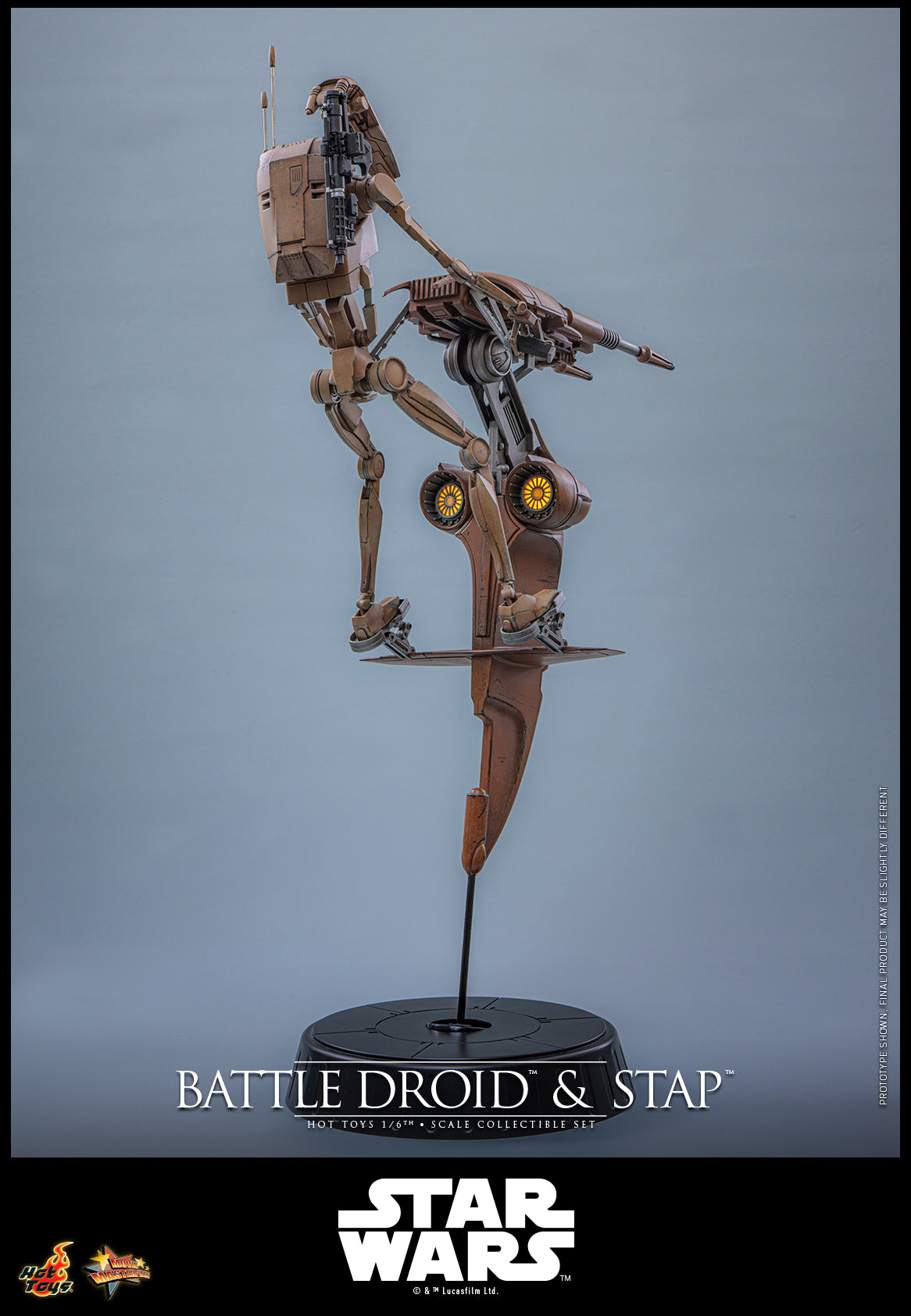 [Pre-Order] MMS887 - Star Wars: The Phantom Menace™ - 1/6th scale Battle Droid™ & STAP™ Collectible Set - ActionCity
