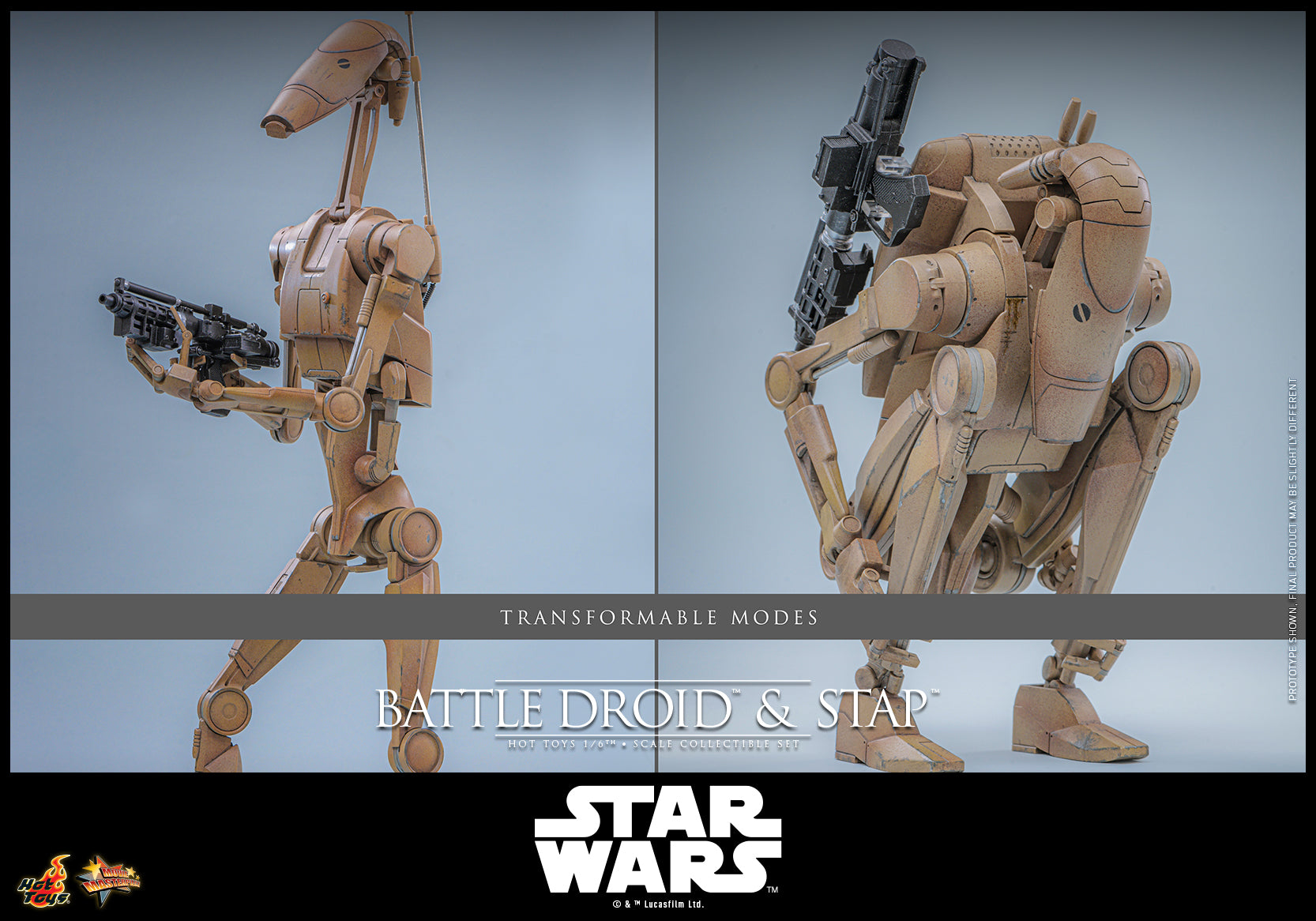 [Pre-Order] MMS887 - Star Wars: The Phantom Menace™ - 1/6th scale Battle Droid™ & STAP™ Collectible Set - ActionCity