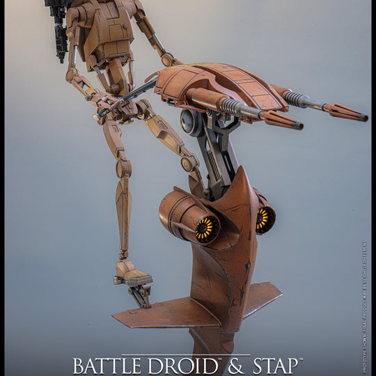 [Pre-Order] MMS887 - Star Wars: The Phantom Menace™ - 1/6th scale Battle Droid™ & STAP™ Collectible Set