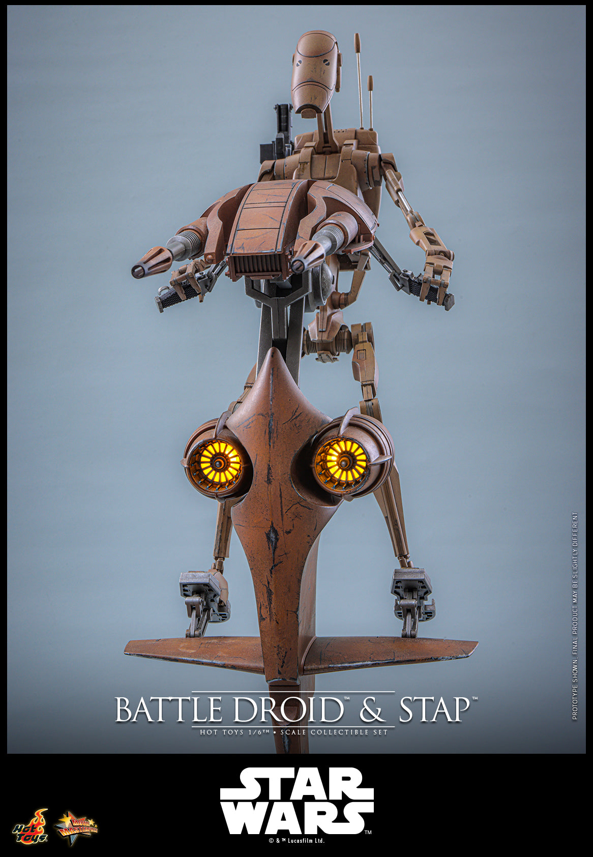 [Pre-Order] MMS887 - Star Wars: The Phantom Menace™ - 1/6th scale Battle Droid™ & STAP™ Collectible Set - ActionCity