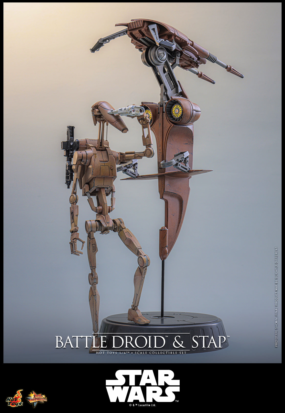 [Pre-Order] MMS887 - Star Wars: The Phantom Menace™ - 1/6th scale Battle Droid™ & STAP™ Collectible Set - ActionCity