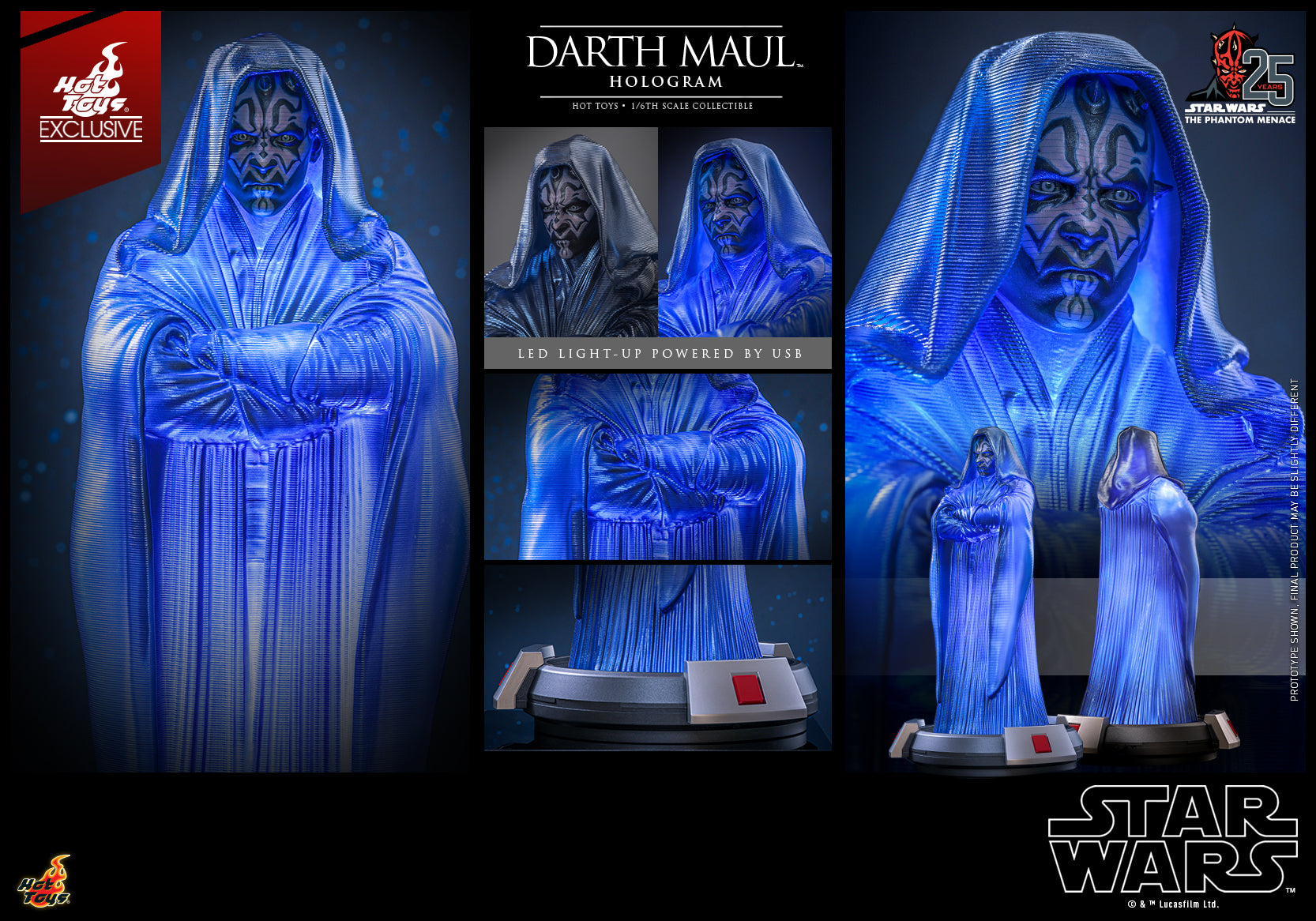 ACS015 - Star Wars: The Phantom Menace - 1/6th scale Darth Maul Hologram Collectible [Hot Toys Exclusive]