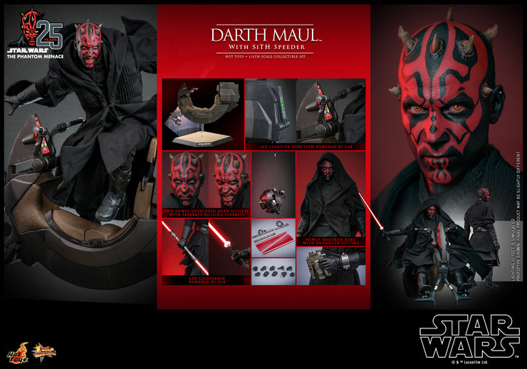 [Pre-Order] MMS749 Star Wars: Episode I The Phantom Menance 1/6th scale Darth Maul with Sith Speeder Collectible Set