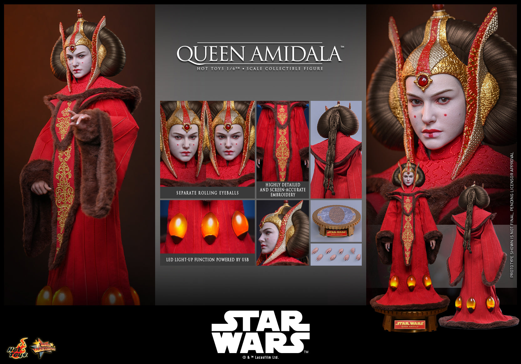 [Pre-Order] MMS883 - Star Wars: The Phantom Menace™ - 1/6th scale Queen Amidala Collectible Figure - ActionCity
