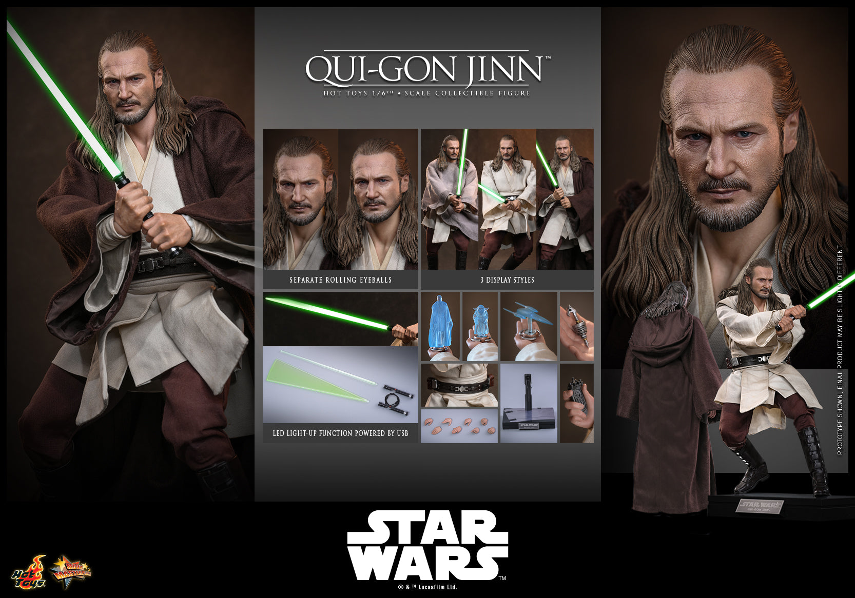 [Pre-Order] MMS880 - Star Wars: The Phantom Menace™ - 1/6th scale Qui-Gon Jinn™ Collectible Figure - ActionCity