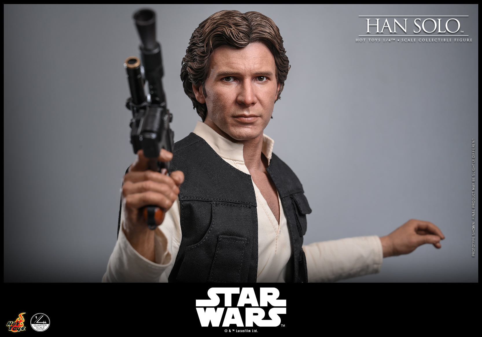 [Pre-Order] QS026 – Star Wars: A New Hope™ - 1/4th scale Han Solo™ Collectible Figure - ActionCity
