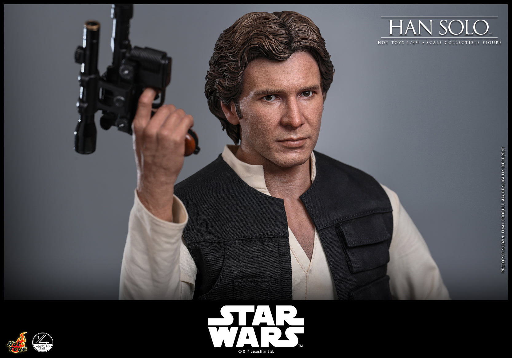 [Pre-Order] QS026 – Star Wars: A New Hope™ - 1/4th scale Han Solo™ Collectible Figure - ActionCity