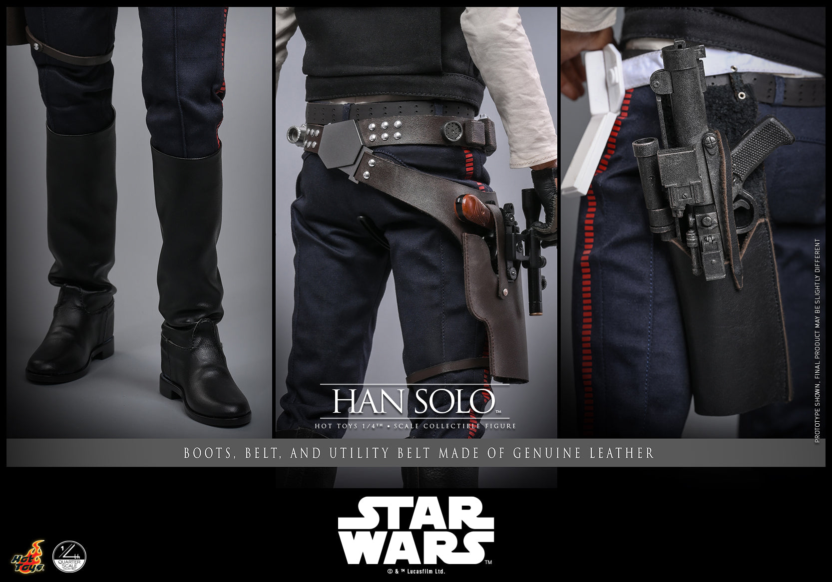 [Pre-Order] QS026 – Star Wars: A New Hope™ - 1/4th scale Han Solo™ Collectible Figure - ActionCity