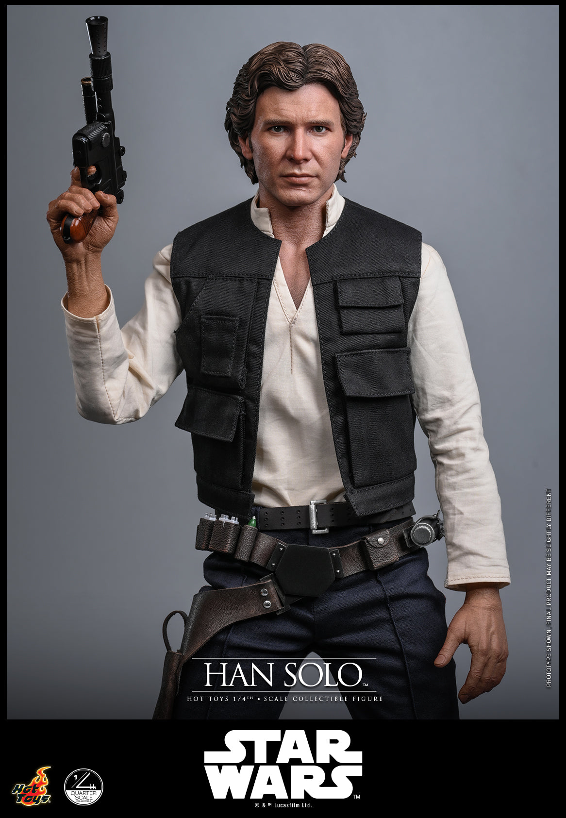 [Pre-Order] QS026 – Star Wars: A New Hope™ - 1/4th scale Han Solo™ Collectible Figure - ActionCity