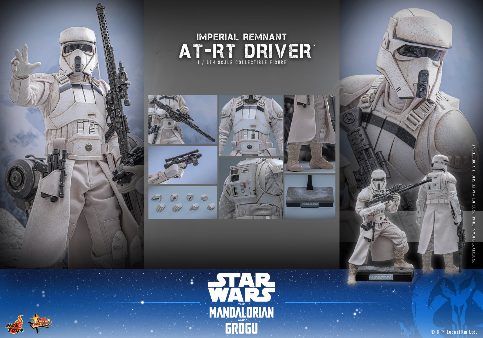 [Pre-Order] MMS853 – The Mandalorian and Grogu - 1/6th scale AT-RT Driver Collectible Figure