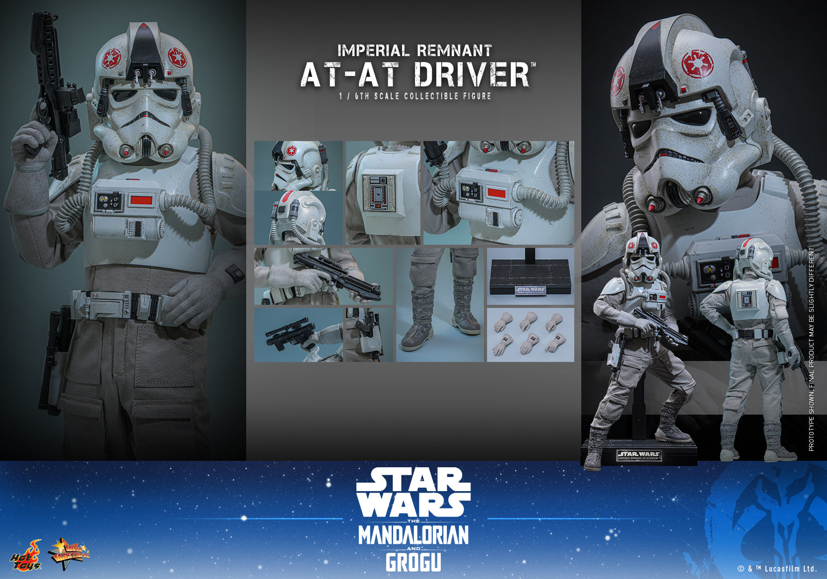 [Pre-Order] MMS845 - Star Wars: The Mandalorian & Grogu™ - 1/6th scale Imperial Remnant AT-AT Driver™ Collectible Figure - ActionCity