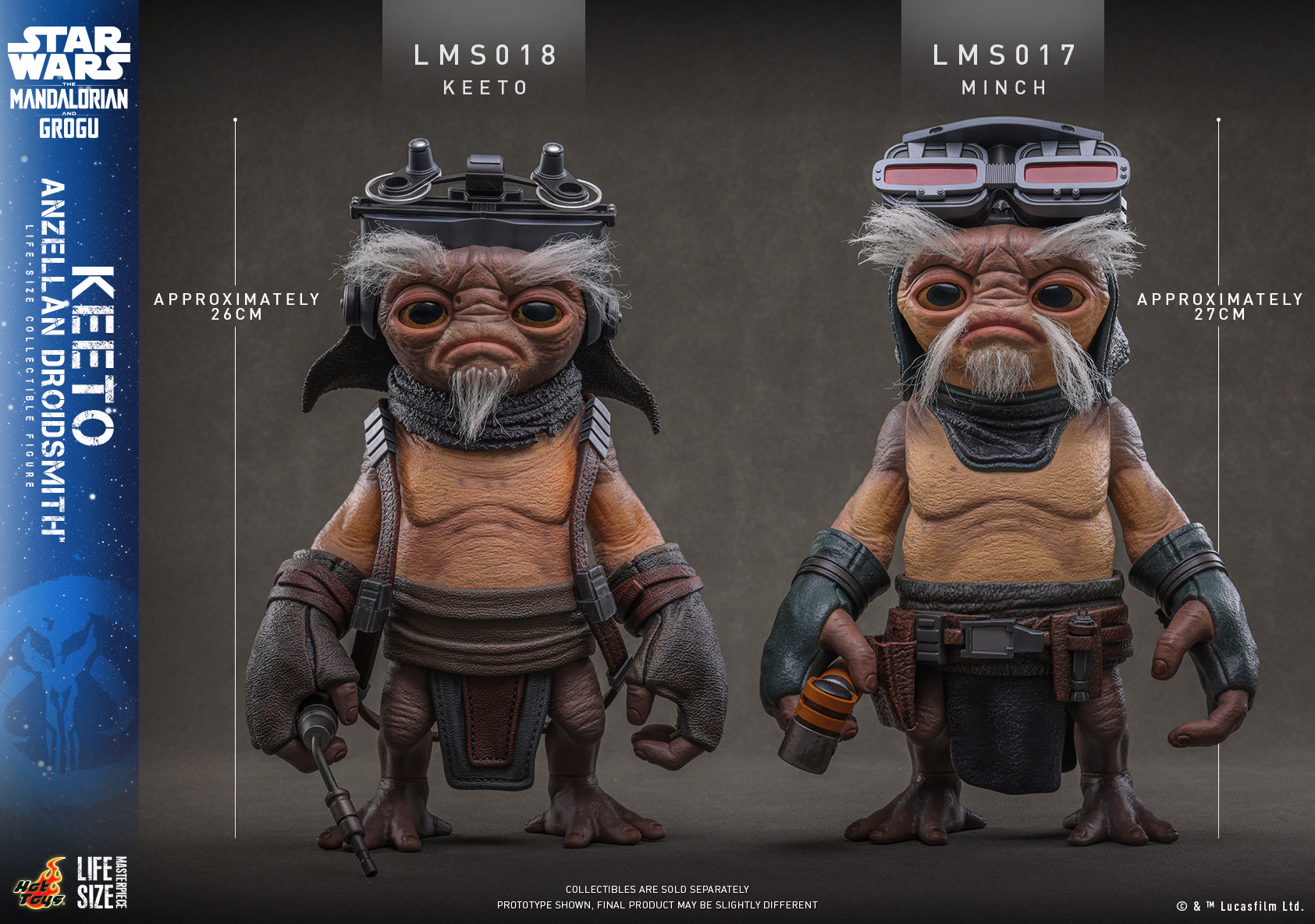 [Pre-Order] LMS018 - Star Wars: The Mandalorian & Grogu™ - Keeto (Anzellan Droidsmith™) Life-Size Collectible Figure - ActionCity