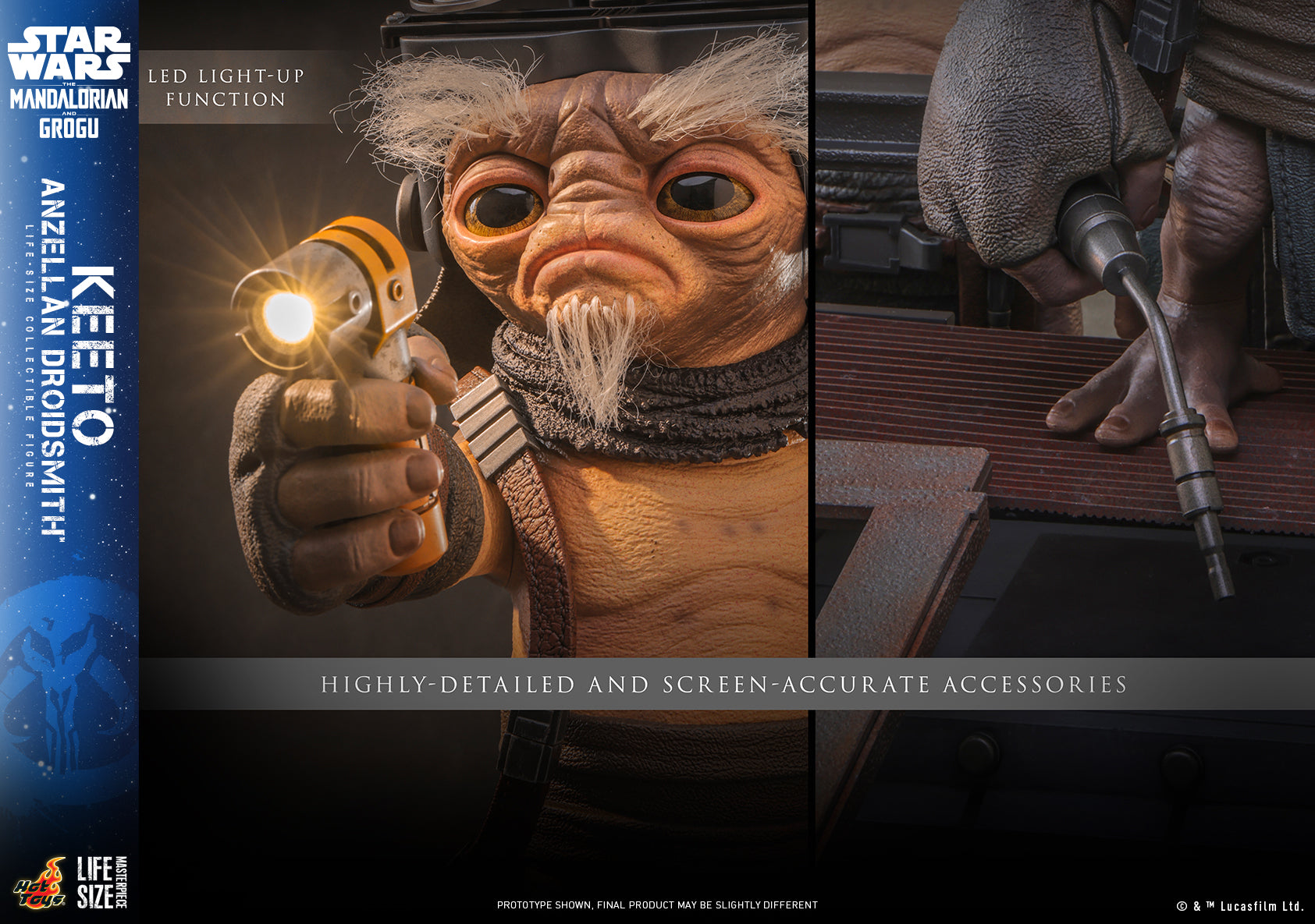 [Pre-Order] LMS018 - Star Wars: The Mandalorian & Grogu™ - Keeto (Anzellan Droidsmith™) Life-Size Collectible Figure - ActionCity