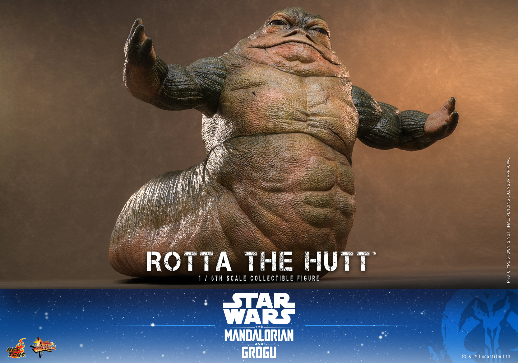 [Pre-Order] MMS885 - Star Wars: The Mandalorian & Grogu™ - 1/6th scale Rotta The Hutt™ Collectible Figure - ActionCity