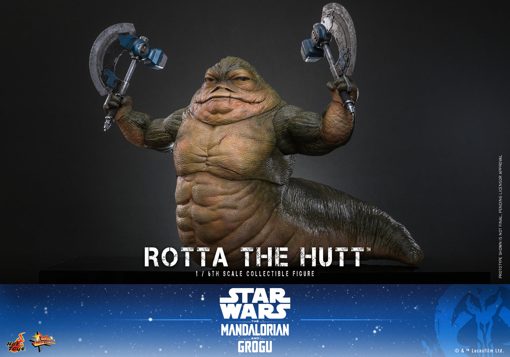 [Pre-Order] MMS885 - Star Wars: The Mandalorian & Grogu™ - 1/6th scale Rotta The Hutt™ Collectible Figure - ActionCity