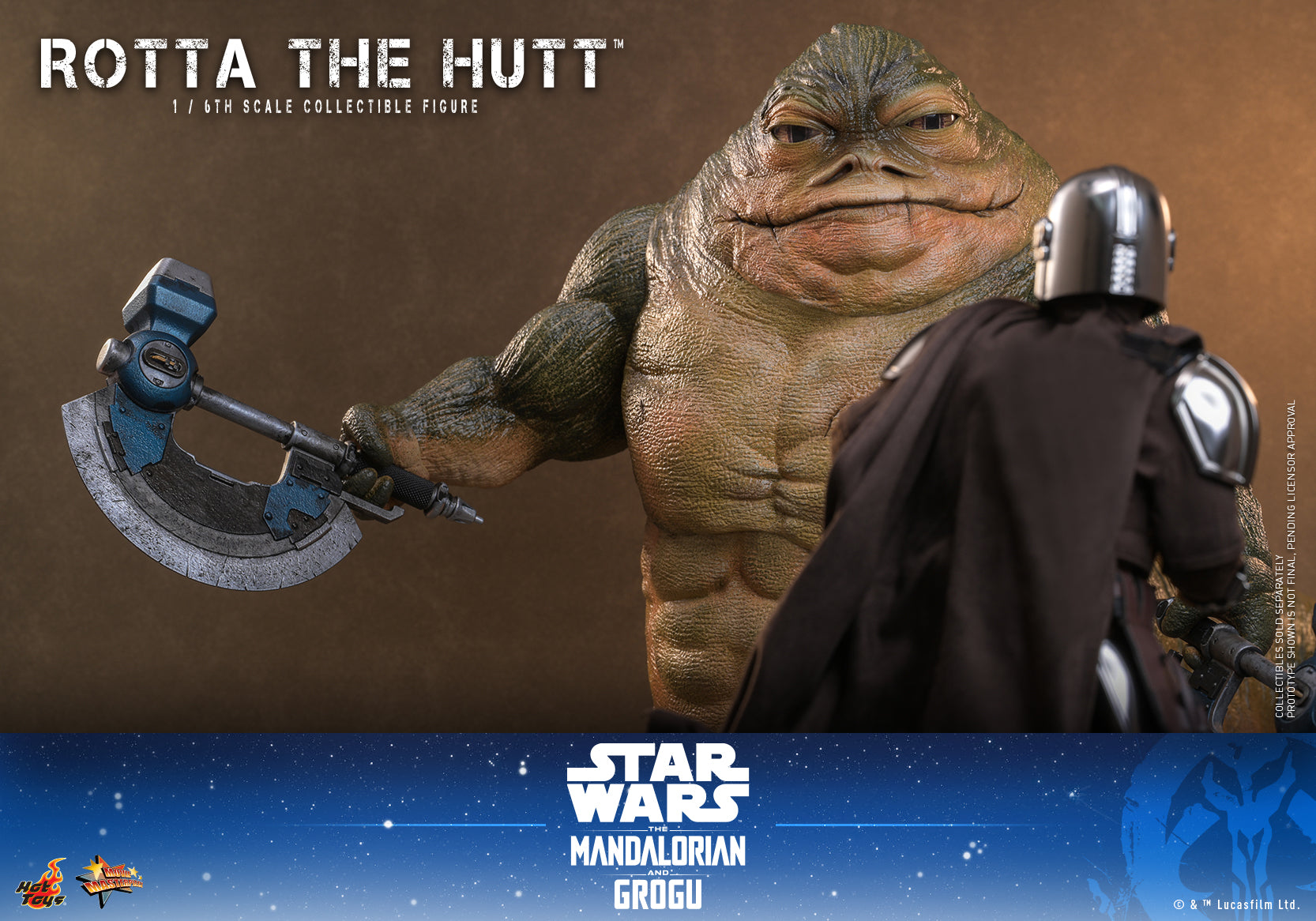 [Pre-Order] MMS885 - Star Wars: The Mandalorian & Grogu™ - 1/6th scale Rotta The Hutt™ Collectible Figure - ActionCity
