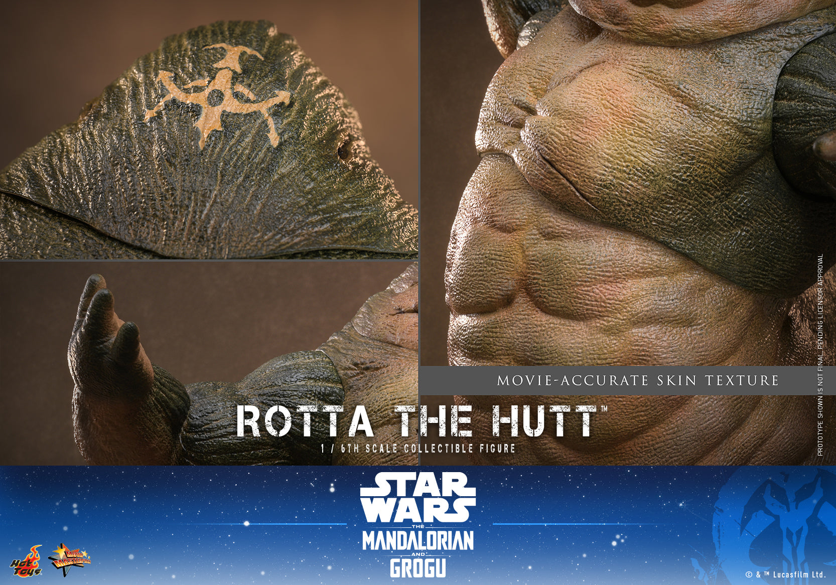 [Pre-Order] MMS885 - Star Wars: The Mandalorian & Grogu™ - 1/6th scale Rotta The Hutt™ Collectible Figure - ActionCity