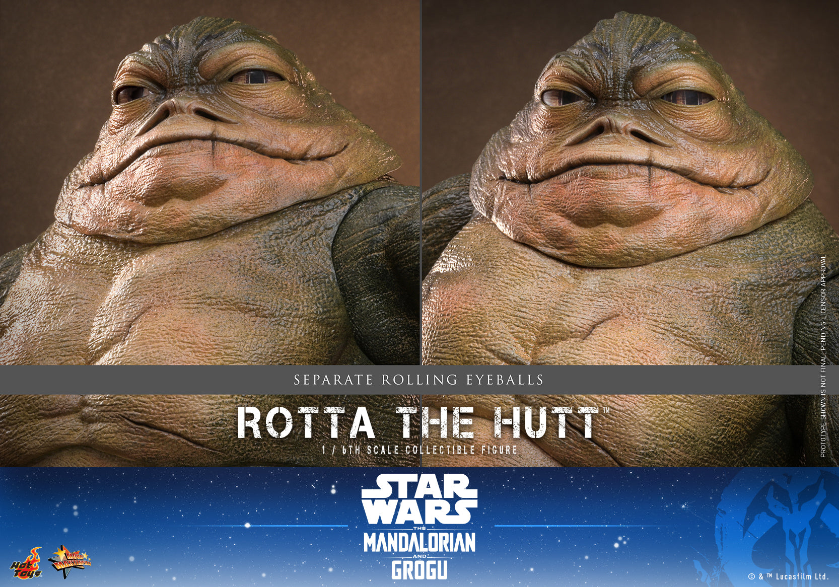 [Pre-Order] MMS885 - Star Wars: The Mandalorian & Grogu™ - 1/6th scale Rotta The Hutt™ Collectible Figure - ActionCity