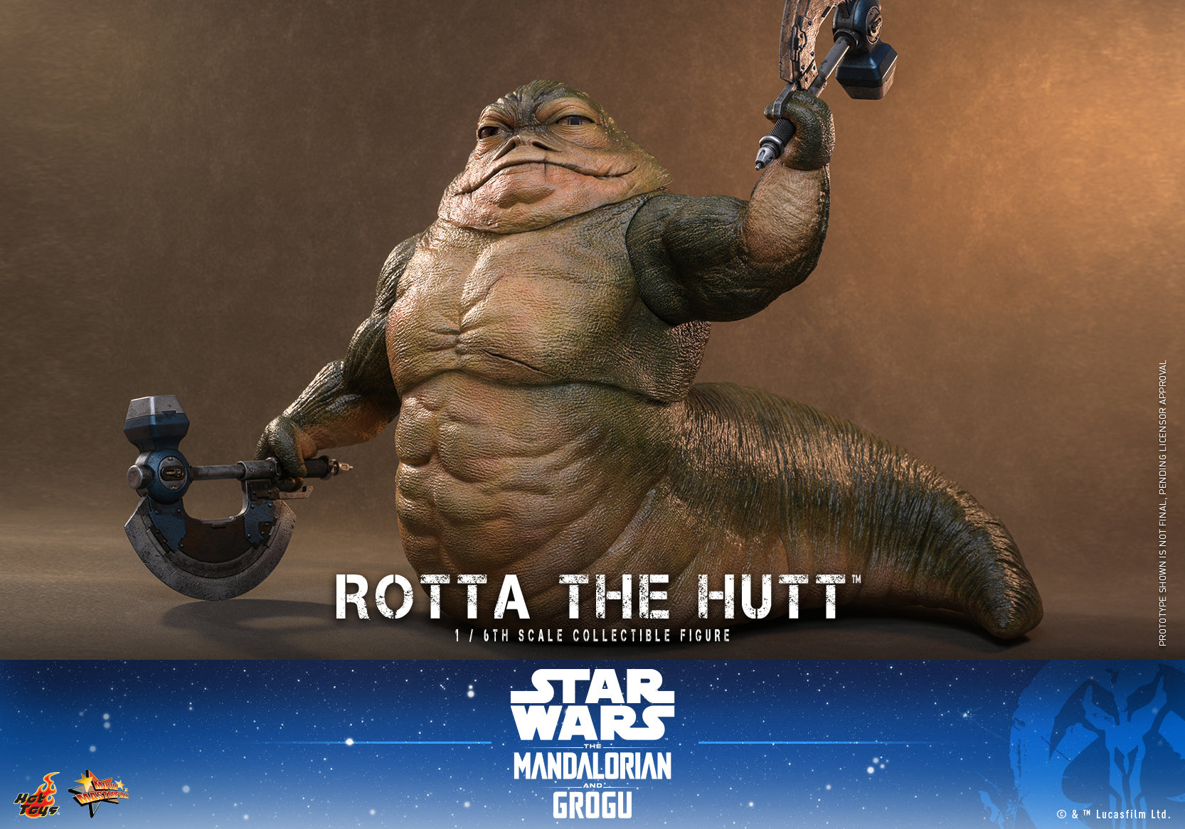 [Pre-Order] MMS885 - Star Wars: The Mandalorian & Grogu™ - 1/6th scale Rotta The Hutt™ Collectible Figure - ActionCity