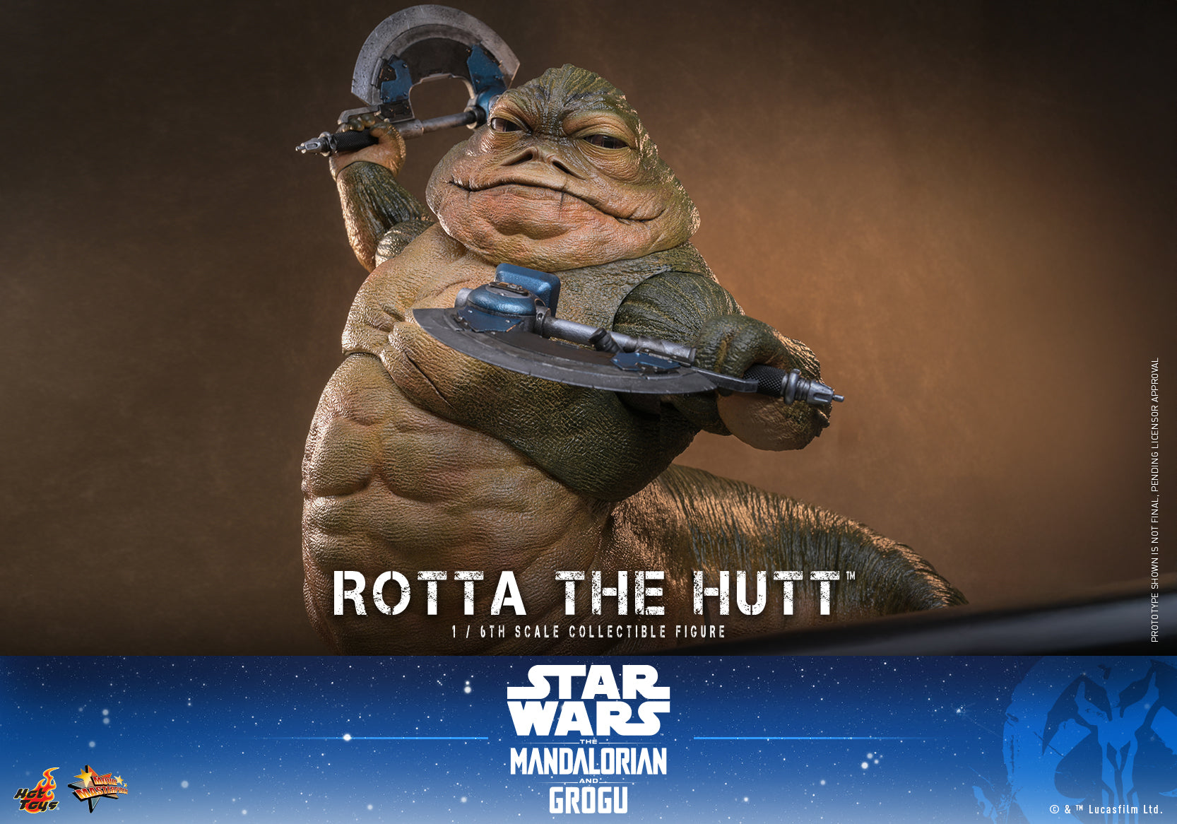 [Pre-Order] MMS885 - Star Wars: The Mandalorian & Grogu™ - 1/6th scale Rotta The Hutt™ Collectible Figure - ActionCity