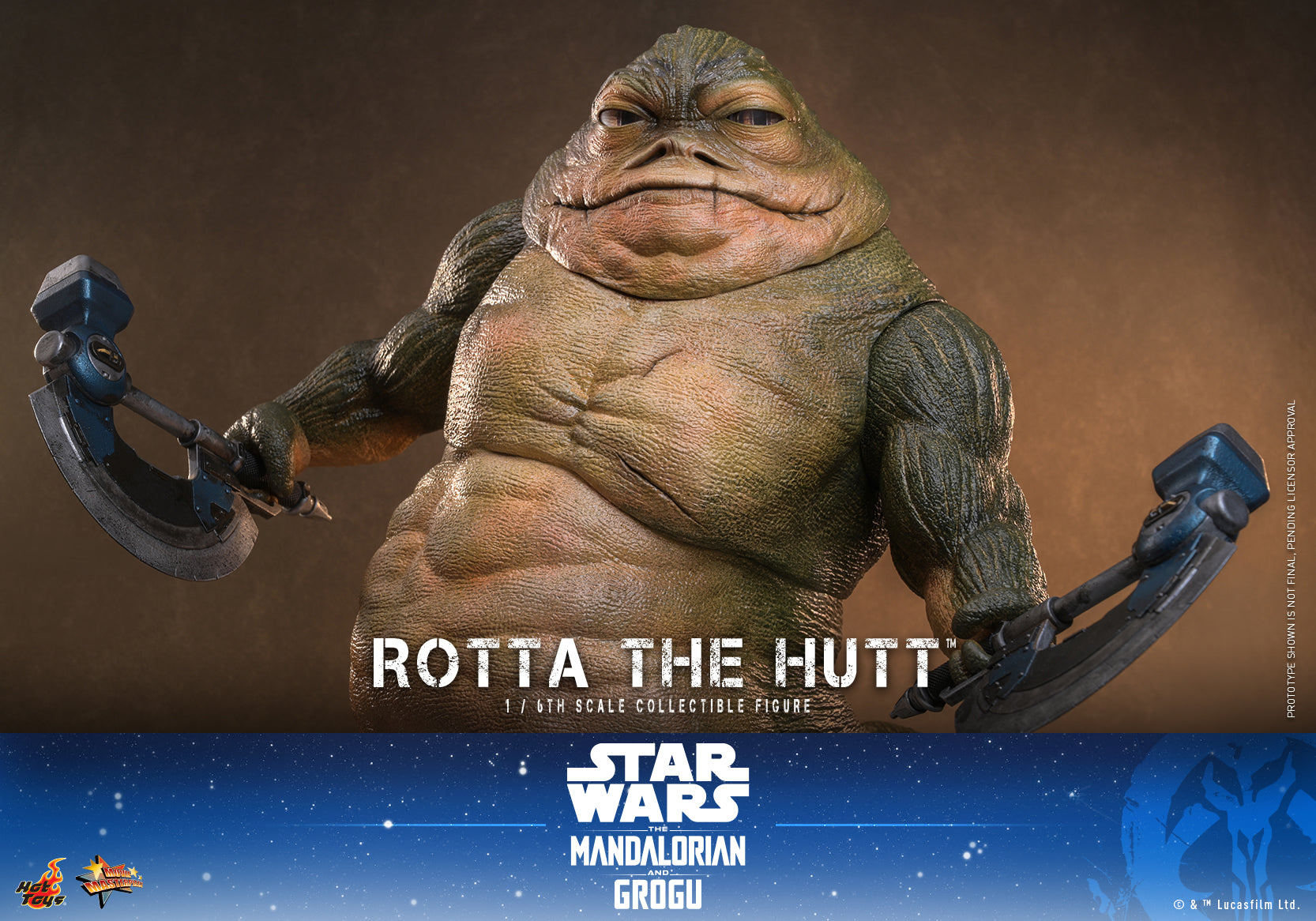 [Pre-Order] MMS885 - Star Wars: The Mandalorian & Grogu™ - 1/6th scale Rotta The Hutt™ Collectible Figure - ActionCity