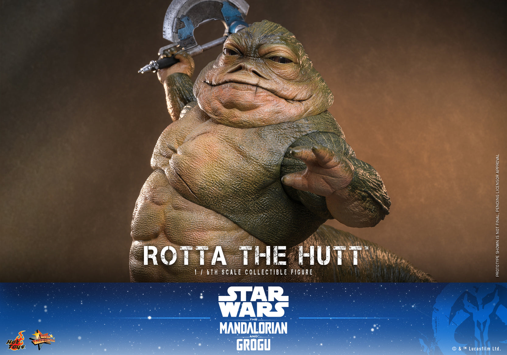 [Pre-Order] MMS885 - Star Wars: The Mandalorian & Grogu™ - 1/6th scale Rotta The Hutt™ Collectible Figure - ActionCity